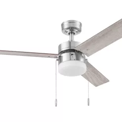 Harbor Breeze Vue 44-in Brushed Nickel Indoor Ceiling Fan with Light (3-Blade)