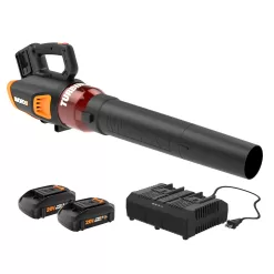 WORX POWER SHARE 40-volt Max 430-CFM 90-MPH Battery Handheld Leaf Blower (Battery and Charger Included)