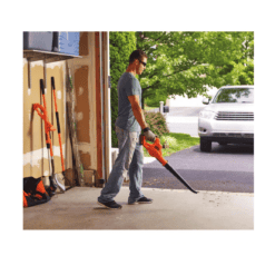 BLACK+DECKER LSW221 20-volt Max 80-CFM 130-MPH Handheld Cordless Electric Leaf Blower (Battery Included)