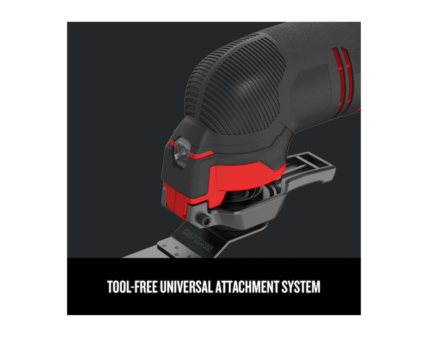 CRAFTSMAN CMCE501D1 V20 11-Piece 20-volt Max Variable Speed Oscillating Multi-Tool Kit with Soft Case (1-Battery Included)