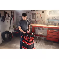 CRAFTSMAN VERSASTACK Red/Black Polyester 17-in Zippered Tool Bag