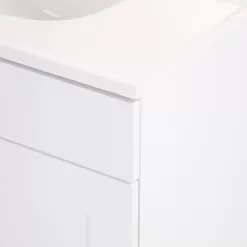 Project Source 30-in White Single Sink Bathroom Vanity with White Cultured Marble Top