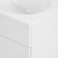 Project Source 36-in White Single Sink Bathroom Vanity with White Cultured Marble Top