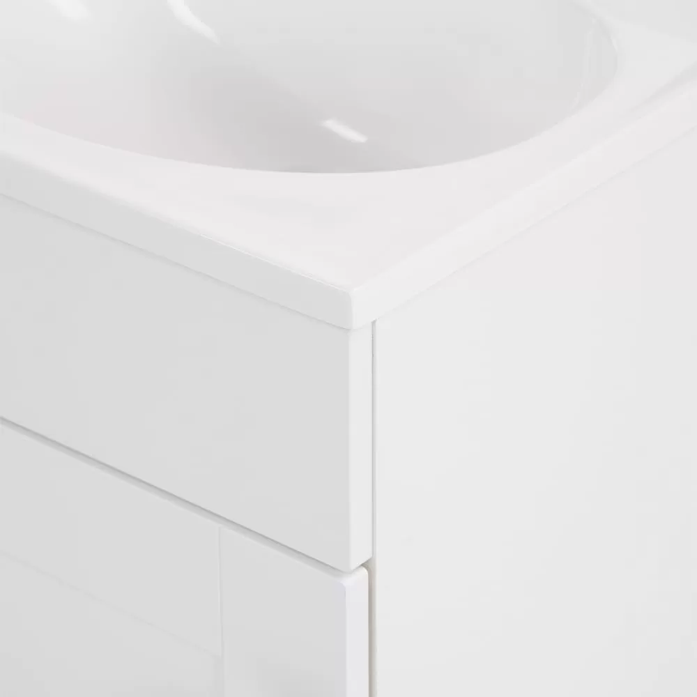 Project Source 36-in White Single Sink Bathroom Vanity with White Cultured Marble Top