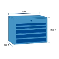 CRAFTSMAN Versastack 17-in Red Plastic Tool Box