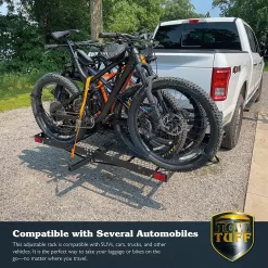 Tow Tuff 14922 2 in 1 Steel Cargo Carrier with 4-Bike Rack - 500 lbs Capacity Model No. TTF-2762KR