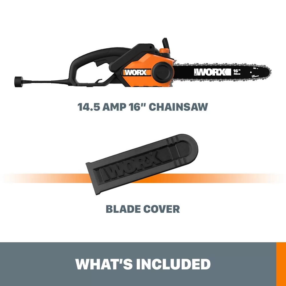 WORX 16-in Corded Electric 14.5 Amp Chainsaw