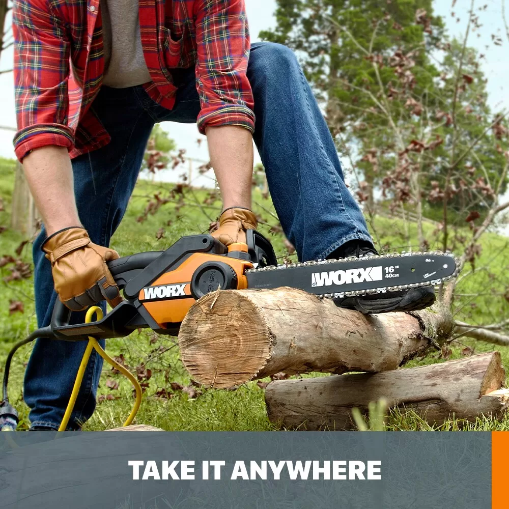 WORX 16-in Corded Electric 14.5 Amp Chainsaw