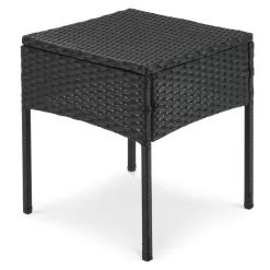 EDYO LIVING Best home choice 3-Piece Wicker Patio Conversation Set with Gray