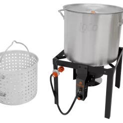 LoCo COOKERS 1-Burner Propane 20-lb Cylinder Electronic Stainless Steel Jet Cooker