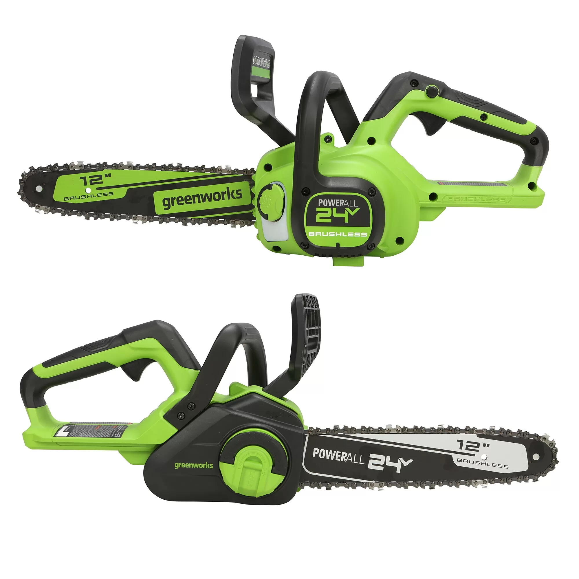 Greenworks 24-volt 12-in Brushless Battery 4 Ah Chainsaw (Battery and Charger Included)