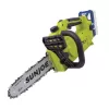 Sun Joe 24-volt 10-in Brushless Battery 4 Amp 4 Ah Chainsaw (Battery and Charger Included)