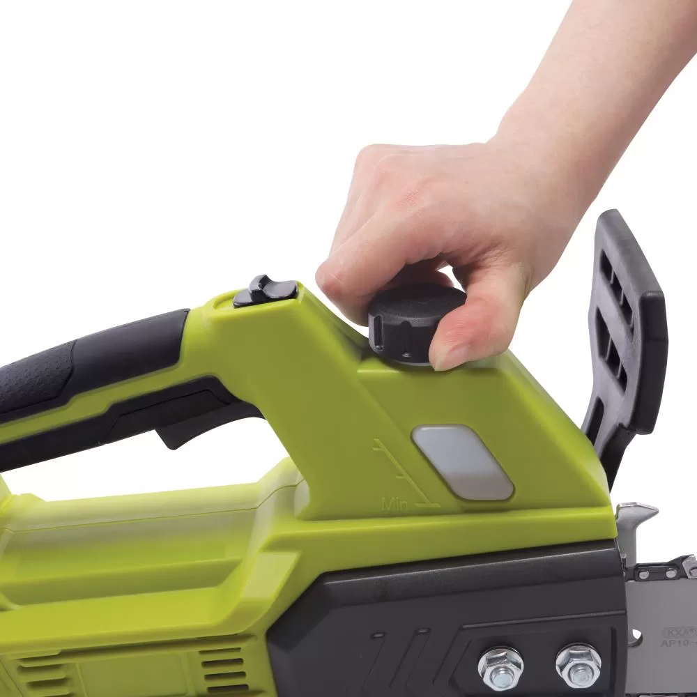 Sun Joe 24-volt 10-in Brushless Battery 4 Amp 4 Ah Chainsaw (Battery and Charger Included)
