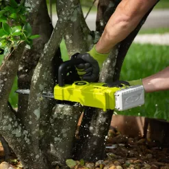 Sun Joe 24-volt 10-in Brushless Battery 4 Amp 4 Ah Chainsaw (Battery and Charger Included)