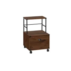 Saint Birch Bombay Walnut 1-Drawer File Cabinet