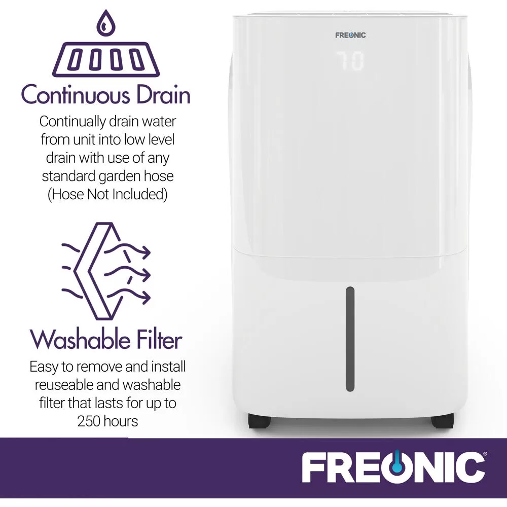 Freonic 35-Pint 3-Speed Dehumidifier ENERGY STAR (For Rooms 1501- 3000 sq ft)