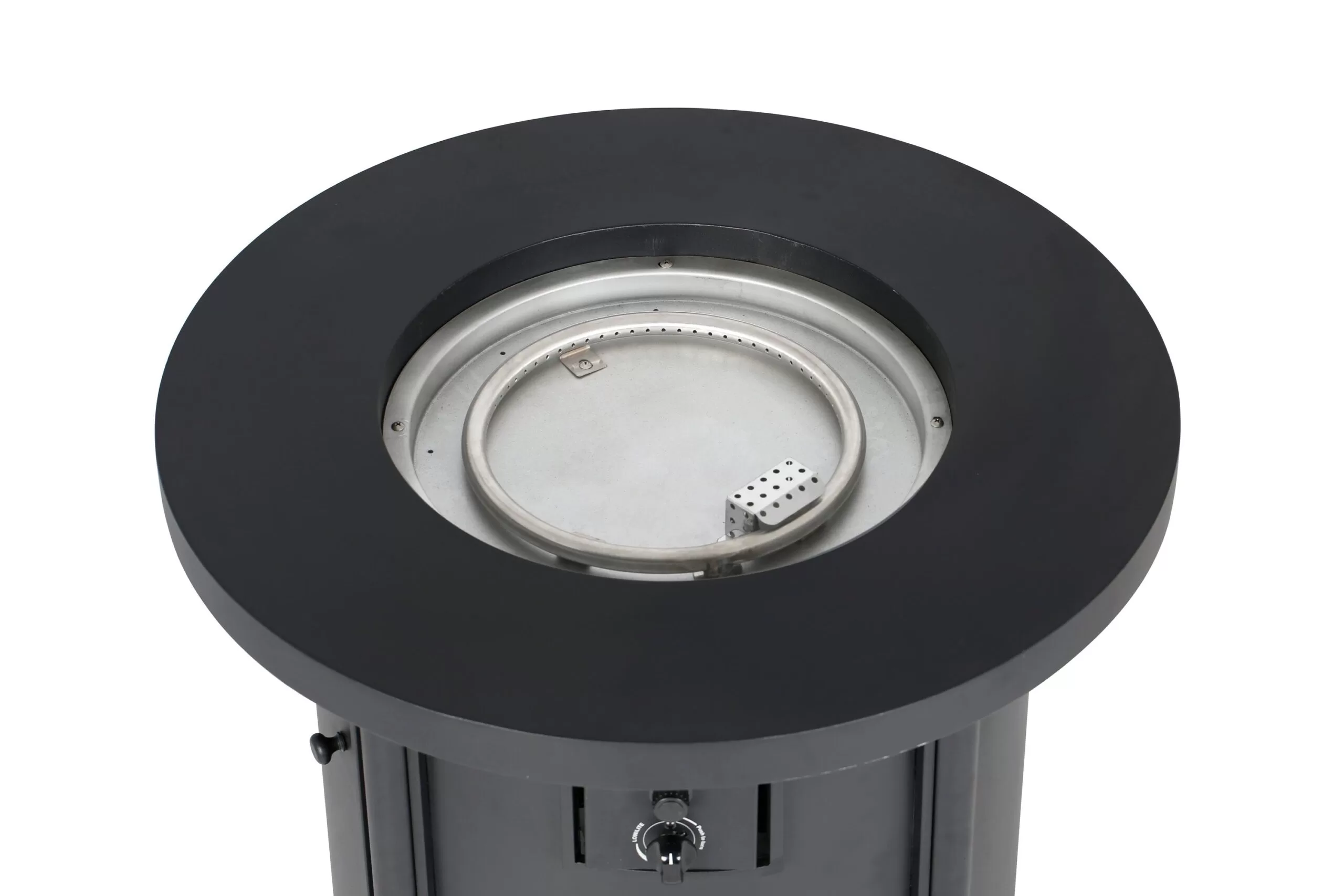 Style Selections 30-in W 50000-BTU Black Steel Propane Gas Fire Pit Table
