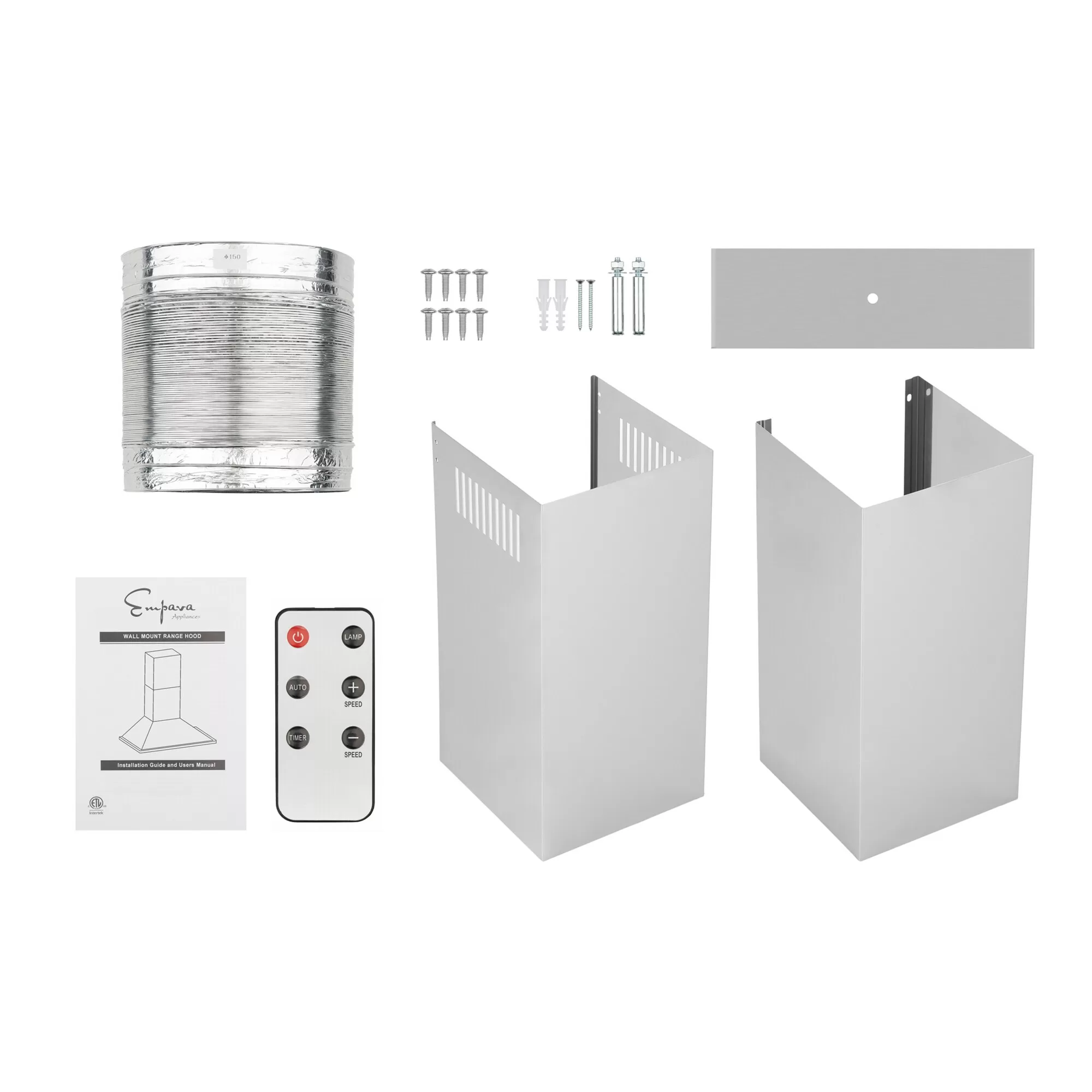 Empava 30-in 380-CFM Ducted Stainless Steel Wall-Mounted Range Hood