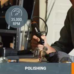 WORX POWER SHARE Variable Speed Cordless 20-volt Max Crafting Rotary Tool Kit