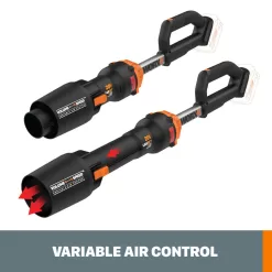 WORX Power Share Leafjet 20-volt 400-CFM 125-MPH Battery Handheld Leaf Blower 4 Ah (Battery and Charger Not Included)