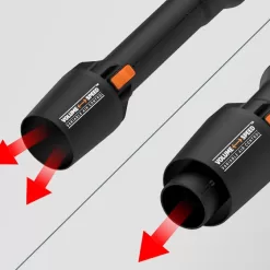 WORX Power Share Leafjet 20-volt 400-CFM 125-MPH Battery Handheld Leaf Blower 4 Ah (Battery and Charger Not Included)