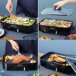 Highland 12-in L x 8.66-in W 1300-Watt Non-stick Electric Skillet
