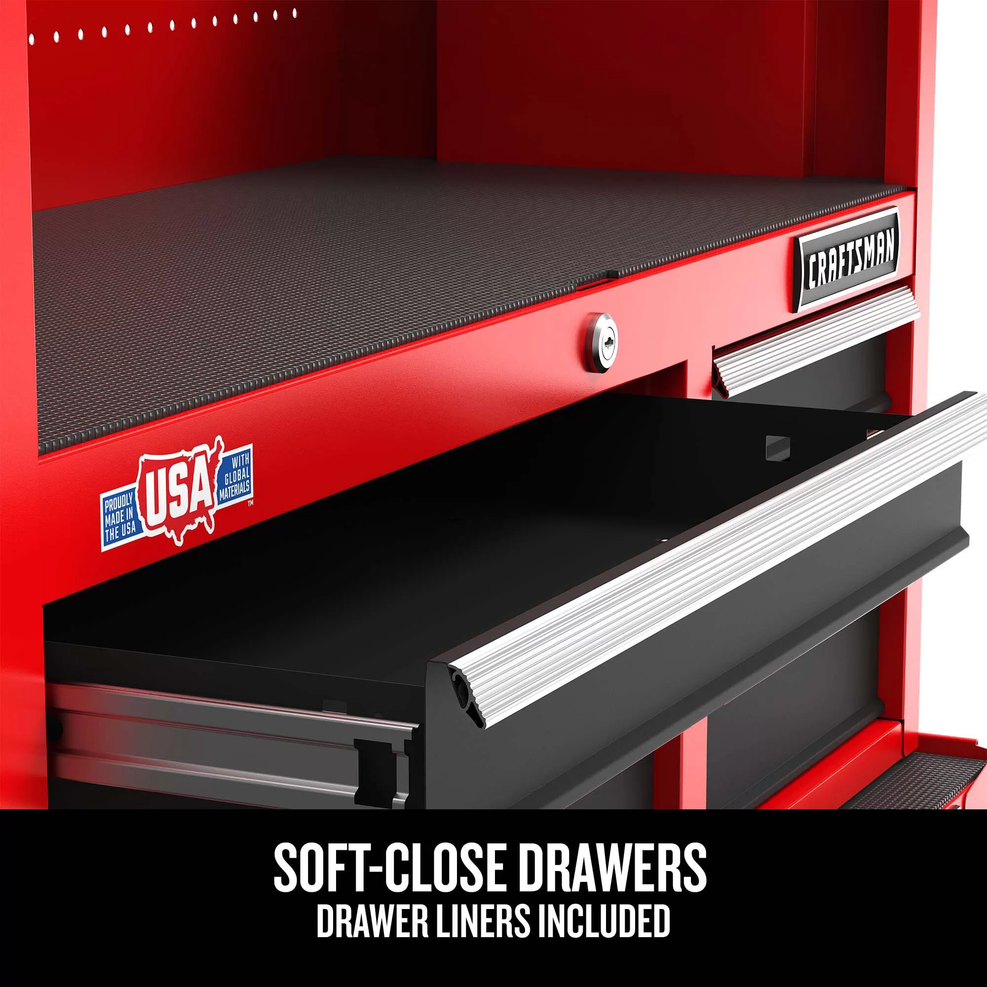 CRAFTSMAN 2000 Series 26-in W x 24.7-in H 4-Drawer Steel Tool Chest (Red)