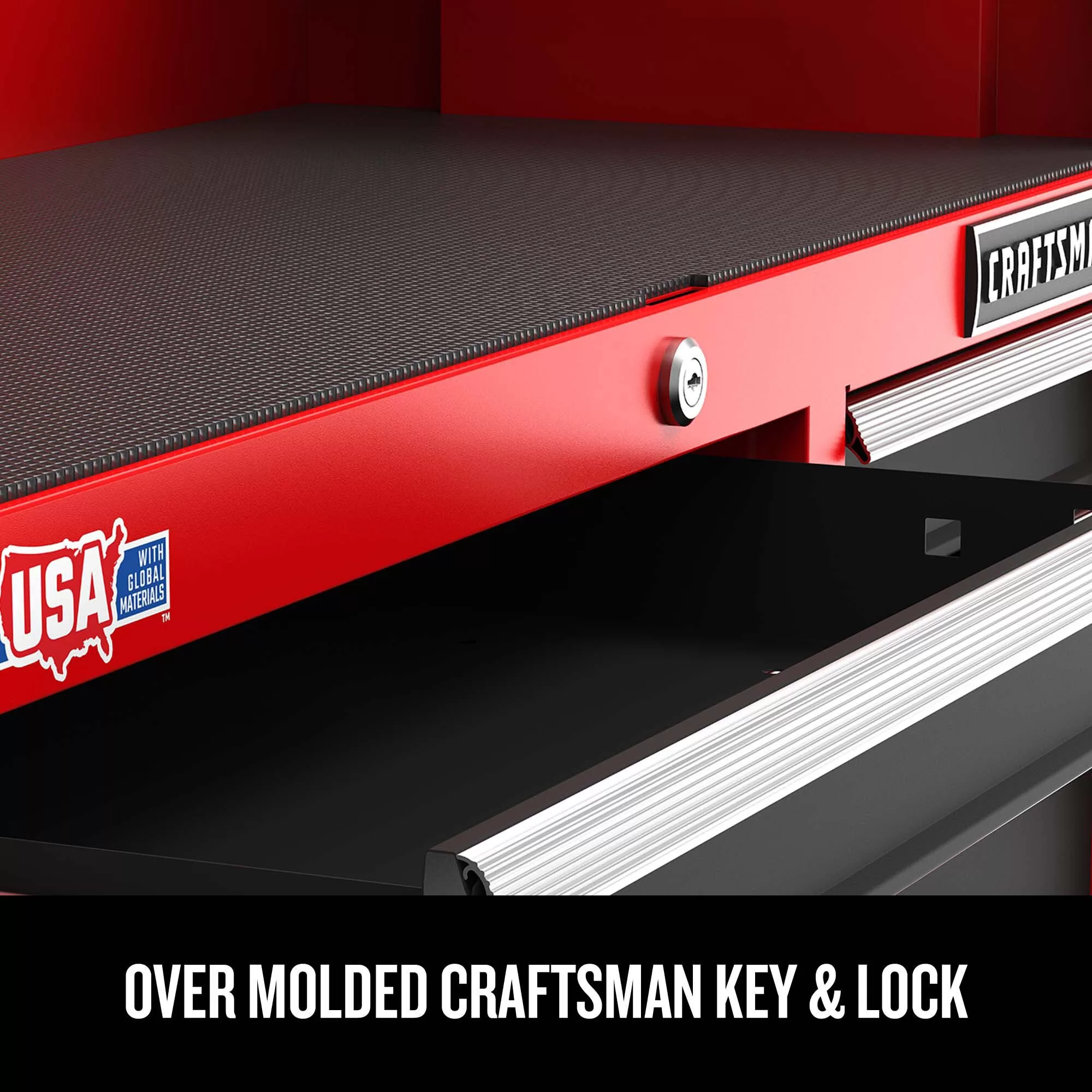 CRAFTSMAN 2000 Series 26-in W x 24.7-in H 4-Drawer Steel Tool Chest (Red)