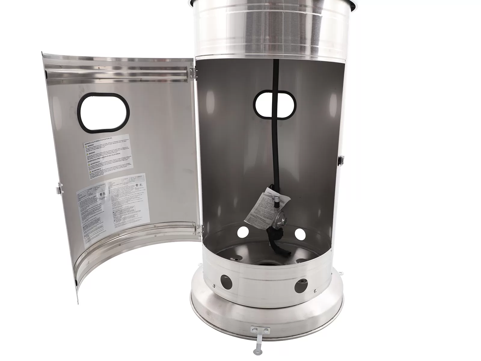 Style Selections 48000-BTU White Steel Floorstanding Liquid Propane Patio Heater