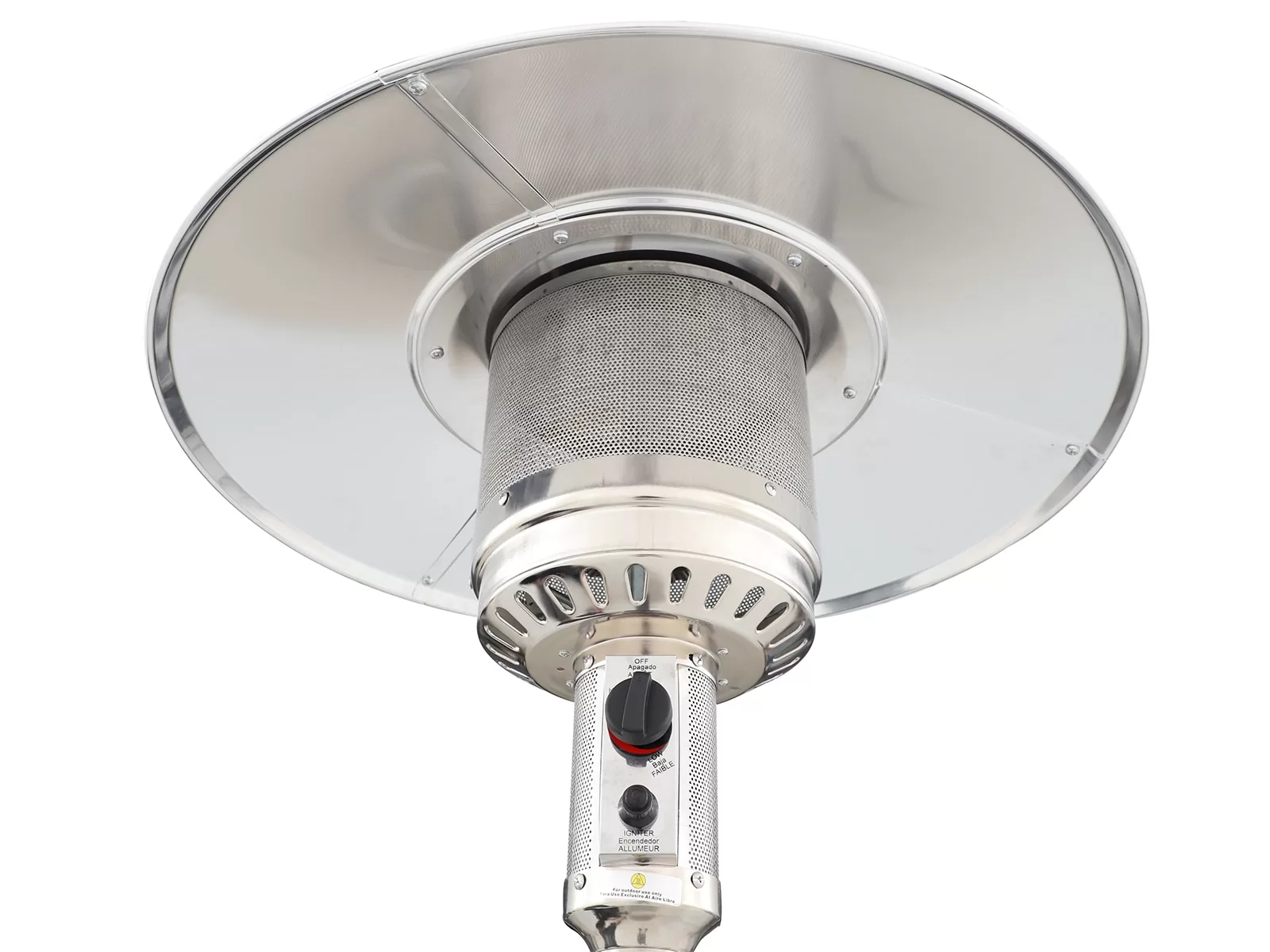 Style Selections 48000-BTU White Steel Floorstanding Liquid Propane Patio Heater