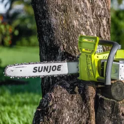 Sun Joe 48-volt 16-in Battery 4 Ah Chainsaw (Battery and Charger Included)