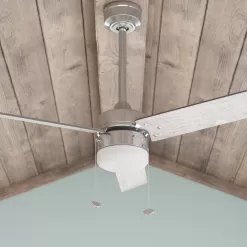 Harbor Breeze Vue 44-in Brushed Nickel Indoor Ceiling Fan with Light (3-Blade)