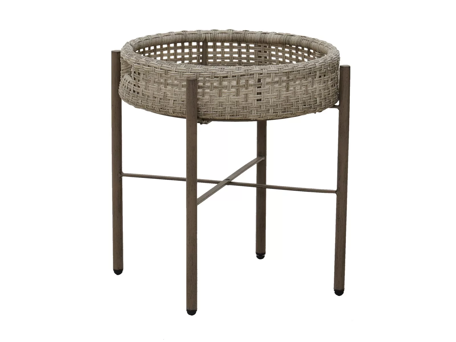 Origin 21 Plymouth Cove 3-Piece Wicker Patio Conversation Set with Gray Cushions