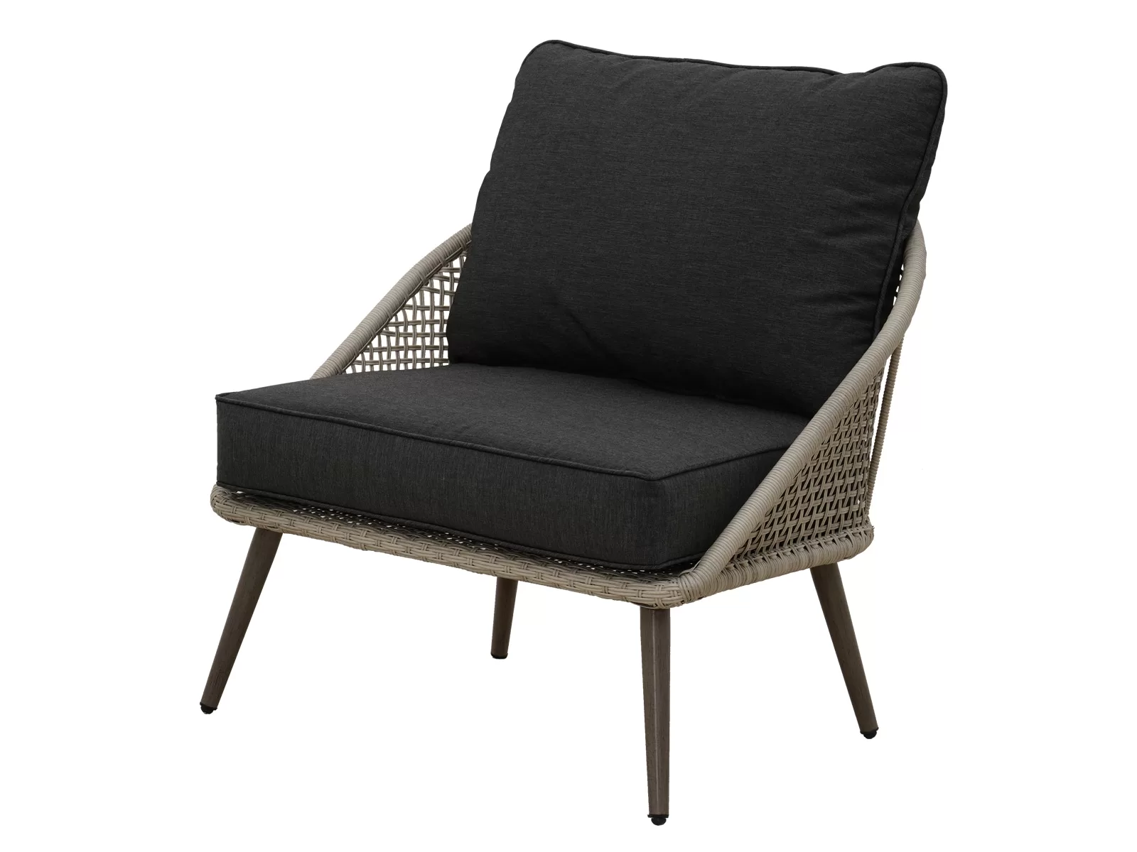Origin 21 Plymouth Cove 3-Piece Wicker Patio Conversation Set with Gray Cushions