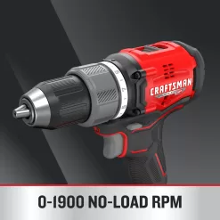 CRAFTSMAN V20 RP 20-volt Max 1/2-in Brushless Cordless Drill (2-Batteries Included, Charger Included and Soft Bag included)