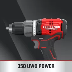 CRAFTSMAN V20 RP 20-volt Max 1/2-in Brushless Cordless Drill (2-Batteries Included, Charger Included and Soft Bag included)
