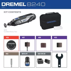 Dremel 8240 Variable Speed Cordless 12-volt 2-Amp Multipurpose Rotary Tool Kit