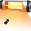 Sun-Ray 5100-BTU 120-Volt Stainless Steel Carbon Fiber Electric Patio Heater