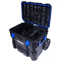 Kobalt CASESTACK 21.5-in Black Plastic Wheels Lockable Tool Box