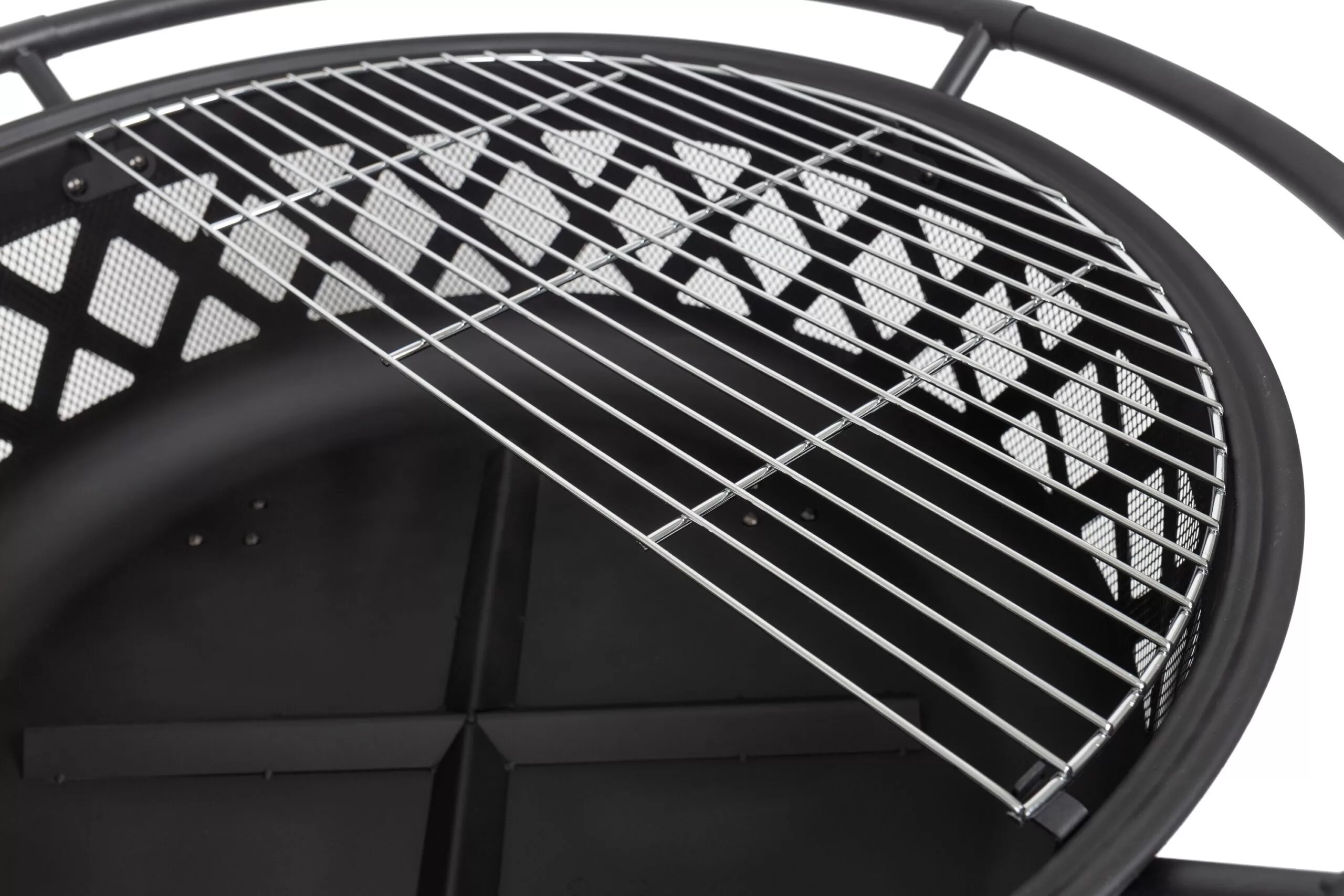 Pleasant Hearth 35-in W Black Steel Wood-Burning Fire Pit