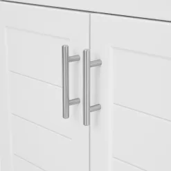 Style Selections Kirkman 24-in White Single Sink Bathroom Vanity with White Cultured Marble Top (Mirror Included)