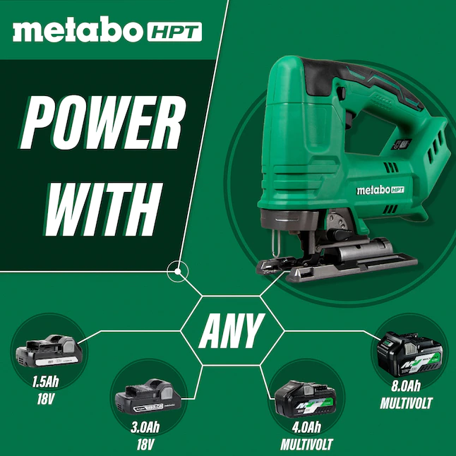 Metabo HPT Jig saw CJ18DAQ4M 18-volt | Variable Speed Trigger | Cordless (Tool Only)