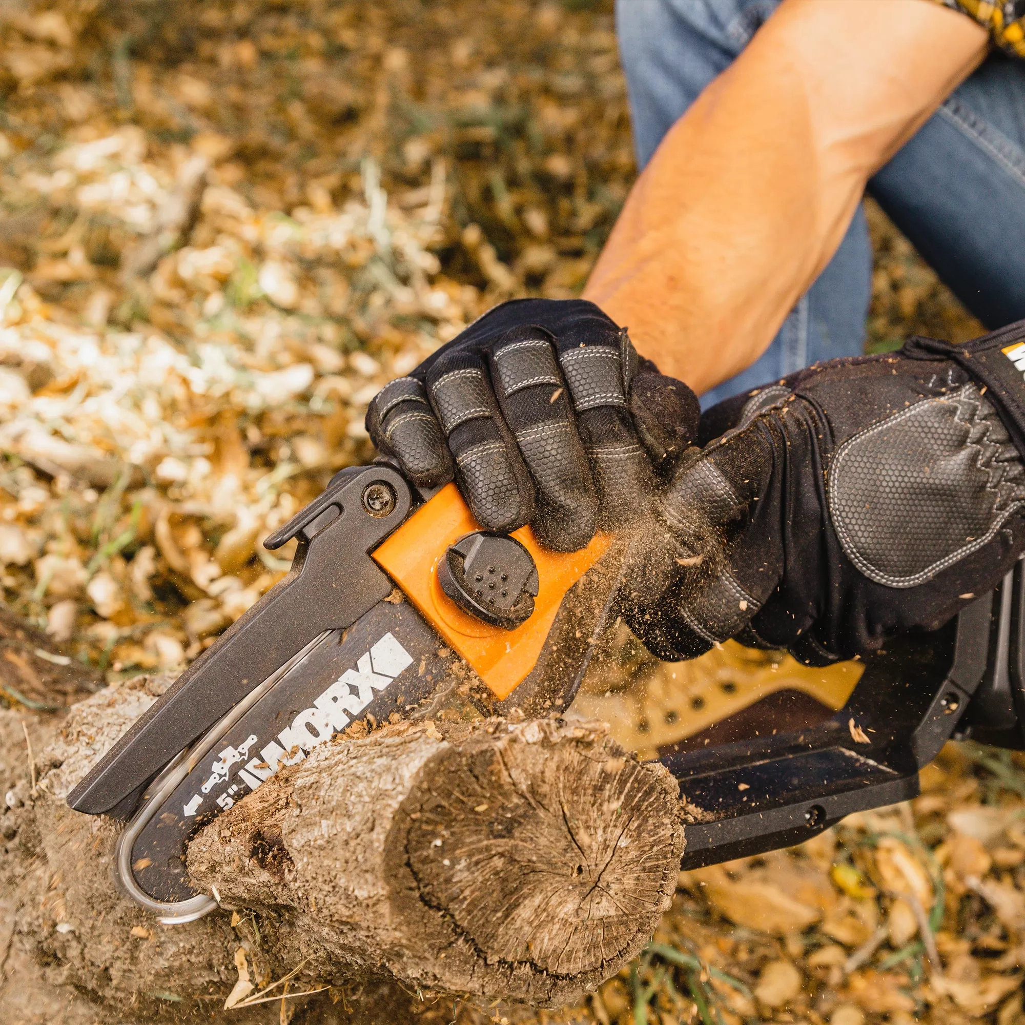 WORX Power Share 20-volt 6-in Battery Chainsaw (Battery and Charger Not Included)