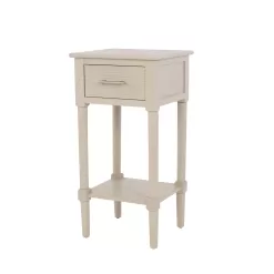 allen + roth 14-in W x 28-in H Gray Wood End Table Assembly Required