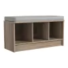 ClosetMaid Modern Natural Gray Storage Bench with Storage 35.27-in x 14.01-in x 18.5-in