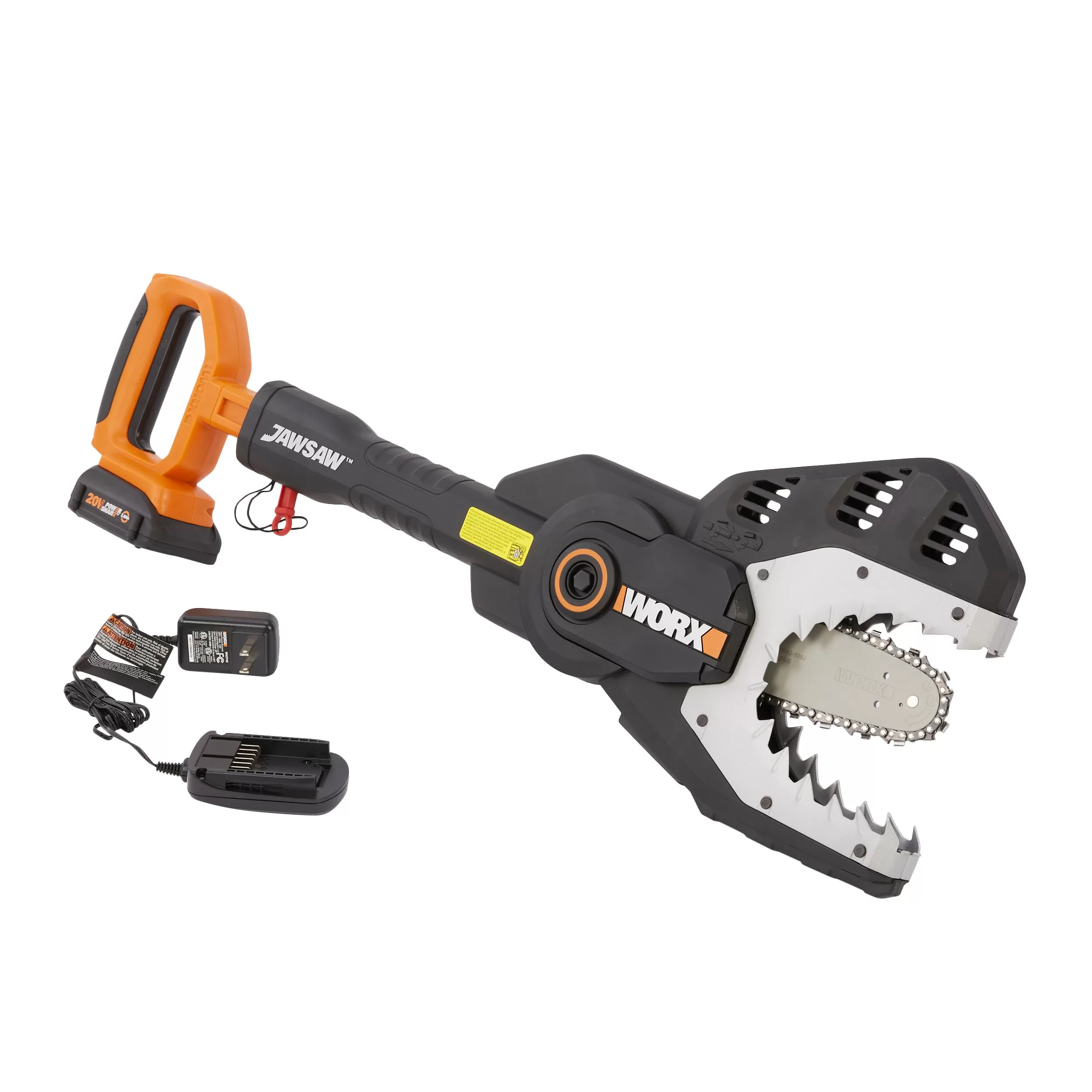 WORX Jaw Saw 20-volt 6-in Battery 2 Ah Chainsaw (Battery and Charger Included)