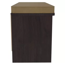 ClosetMaid Modern Espresso Storage Bench with Storage 35.27-in x 14.01-in x 18.5-in