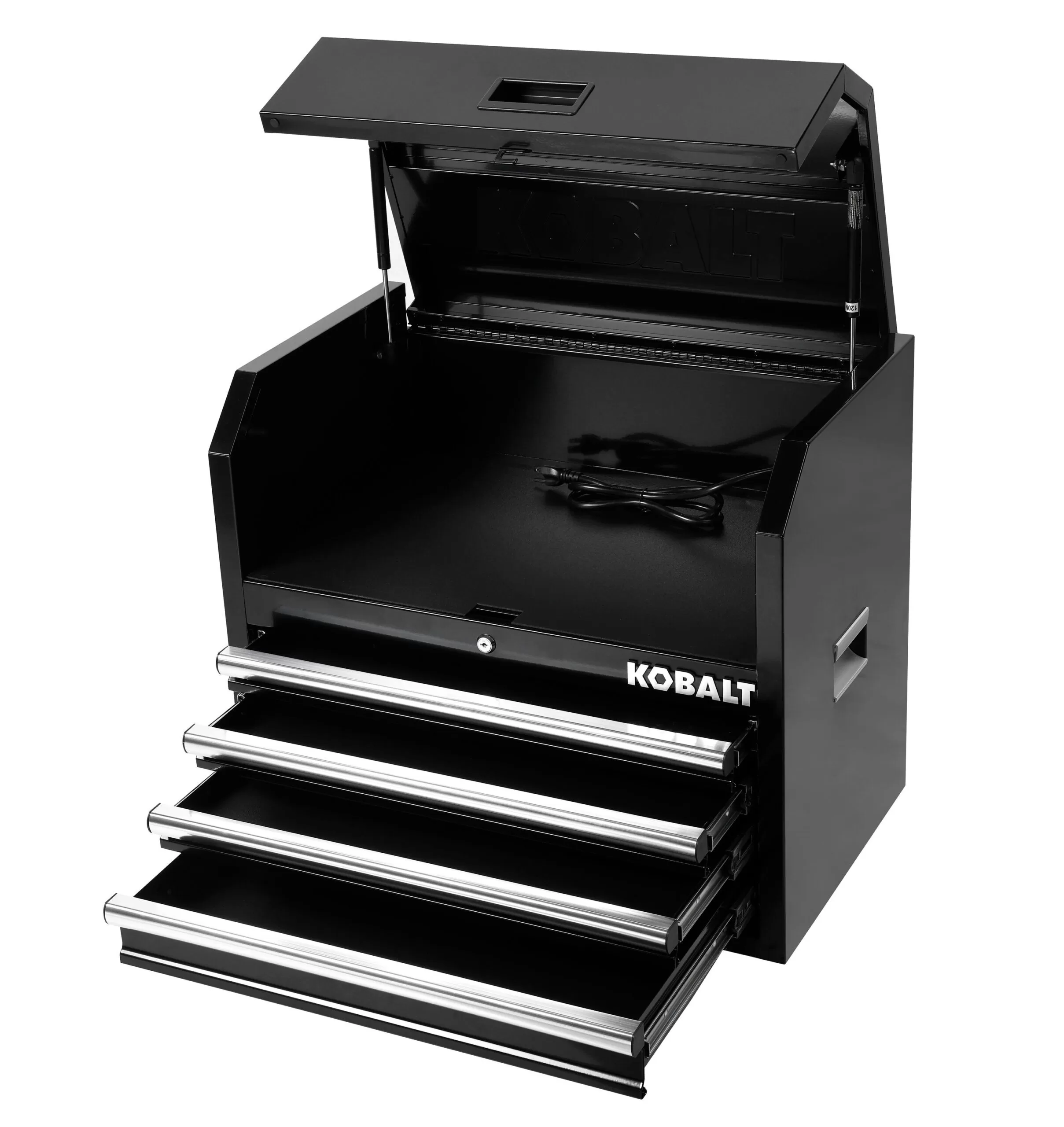 Kobalt 26-in W x 22-in H 4-Drawer Steel Tool Chest (Black)