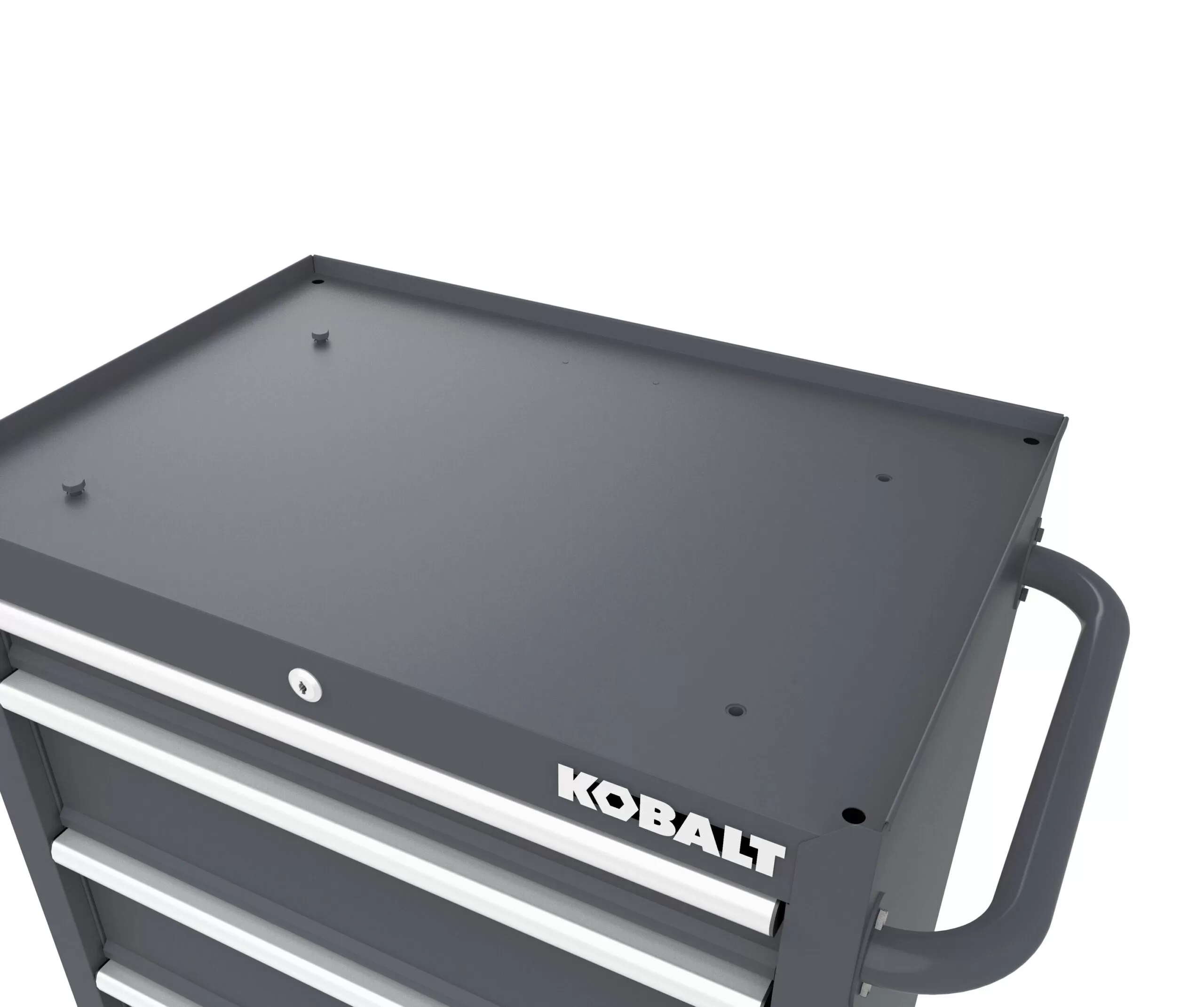 Kobalt 26.7-in W x 33-in H 4-Drawer Steel Rolling Tool Cabinet (Gray)