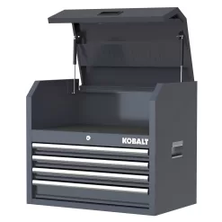 Kobalt 26-in W x 22-in H 4-Drawer Steel Tool Chest (Gray)